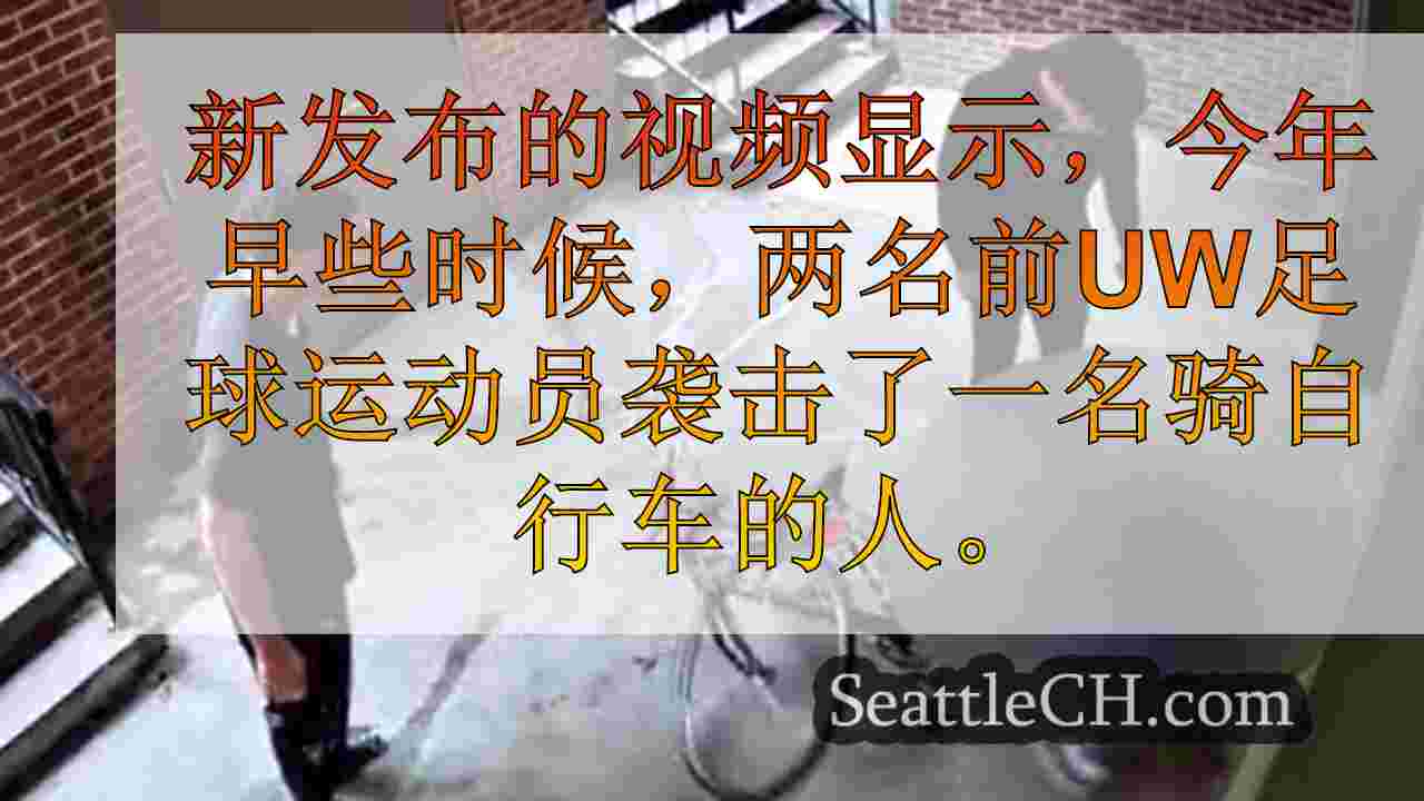 视频显示前UW足球运动员在公路狂暴事件中殴打骑自行车的人