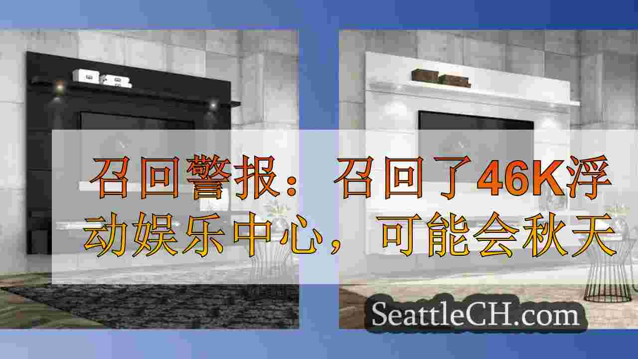 召回警报：召回了46K浮动娱乐中心，可能从墙上掉下来