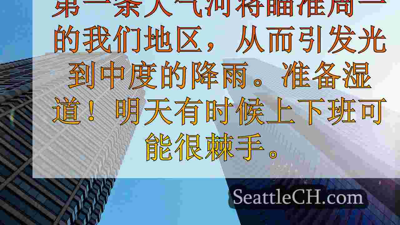 西雅图天气：潮湿的天气和季节的第一雪