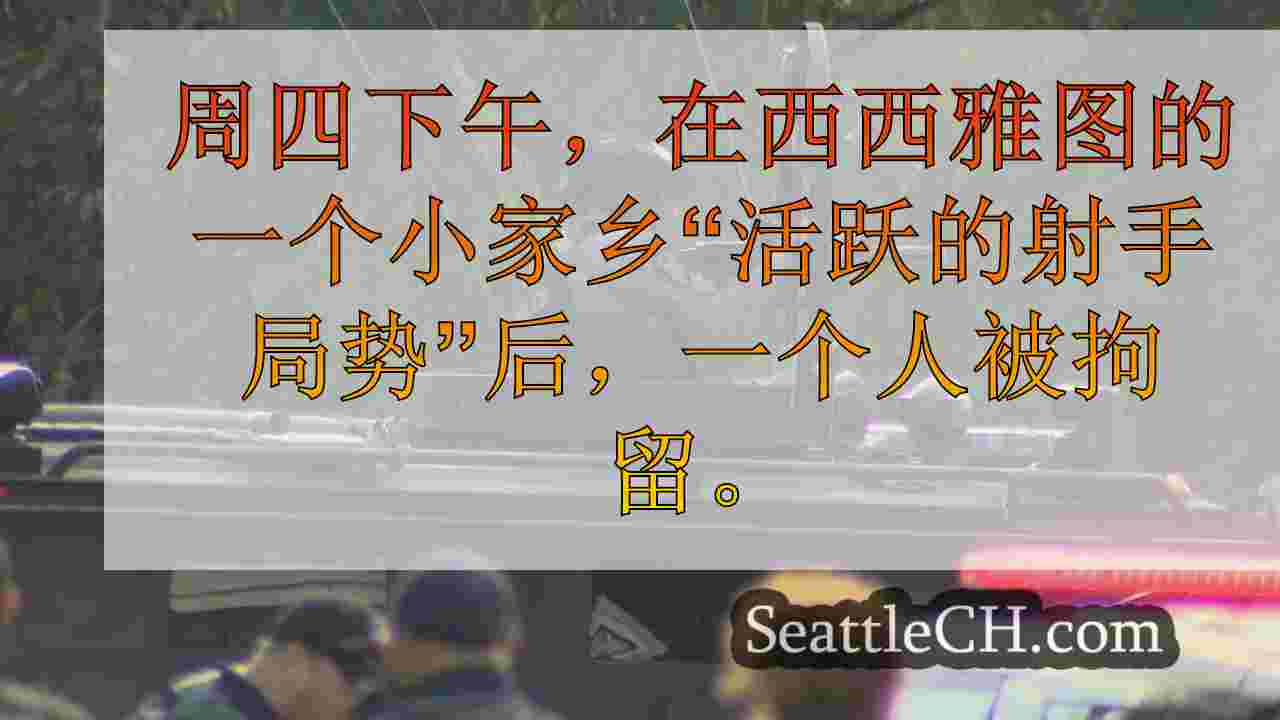 在西西雅图小村庄的“活跃射手状况”之后，男子被拘留