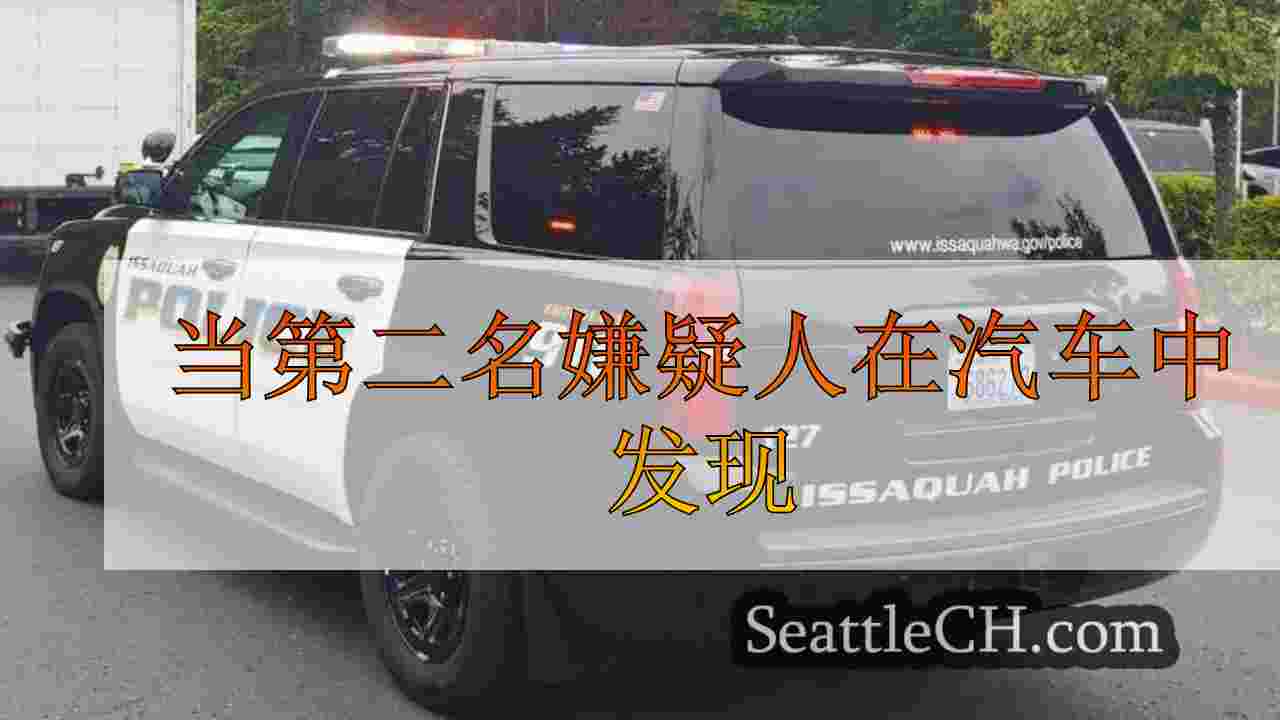 当第二名嫌疑人在汽车中发现