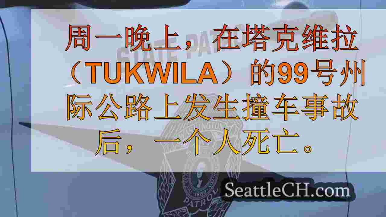 1人在Tukwila的SB SR 99坠毁后死亡