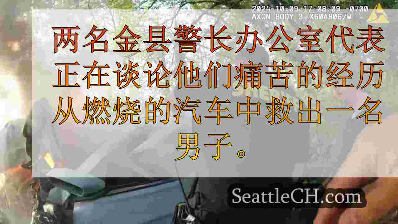 金县代表叙述了大胆救出人从燃烧汽车