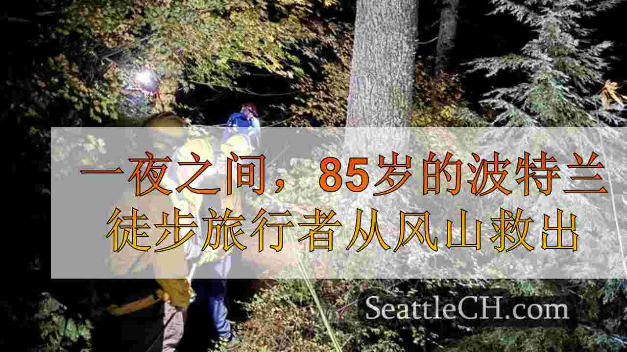 一夜之间，85岁的波特兰徒步旅行者从风山救出