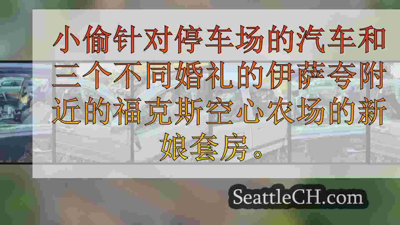 3个盗窃案在2个月内在同一金县婚礼场地报告