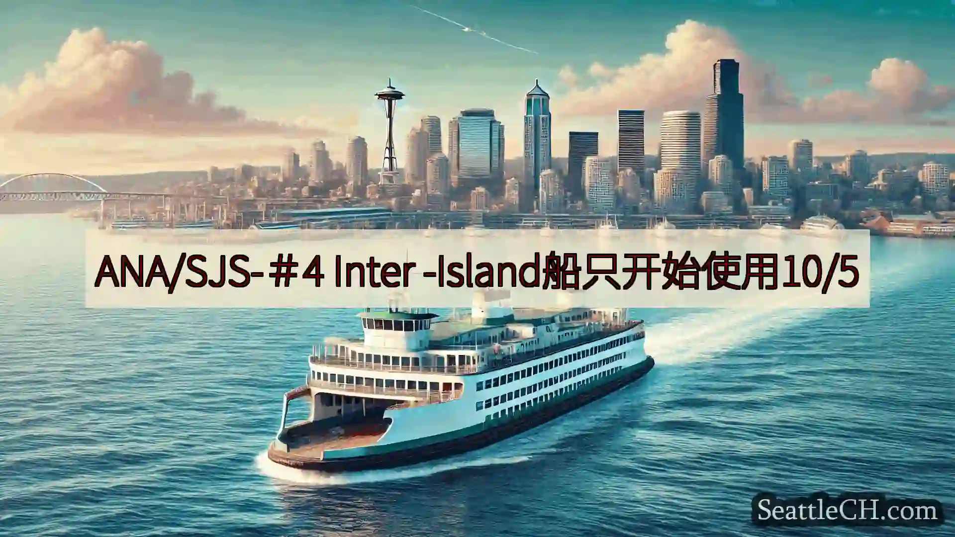 西雅图渡轮新闻 ANA/SJS-＃4 Inter -Island船只开始使用10/5