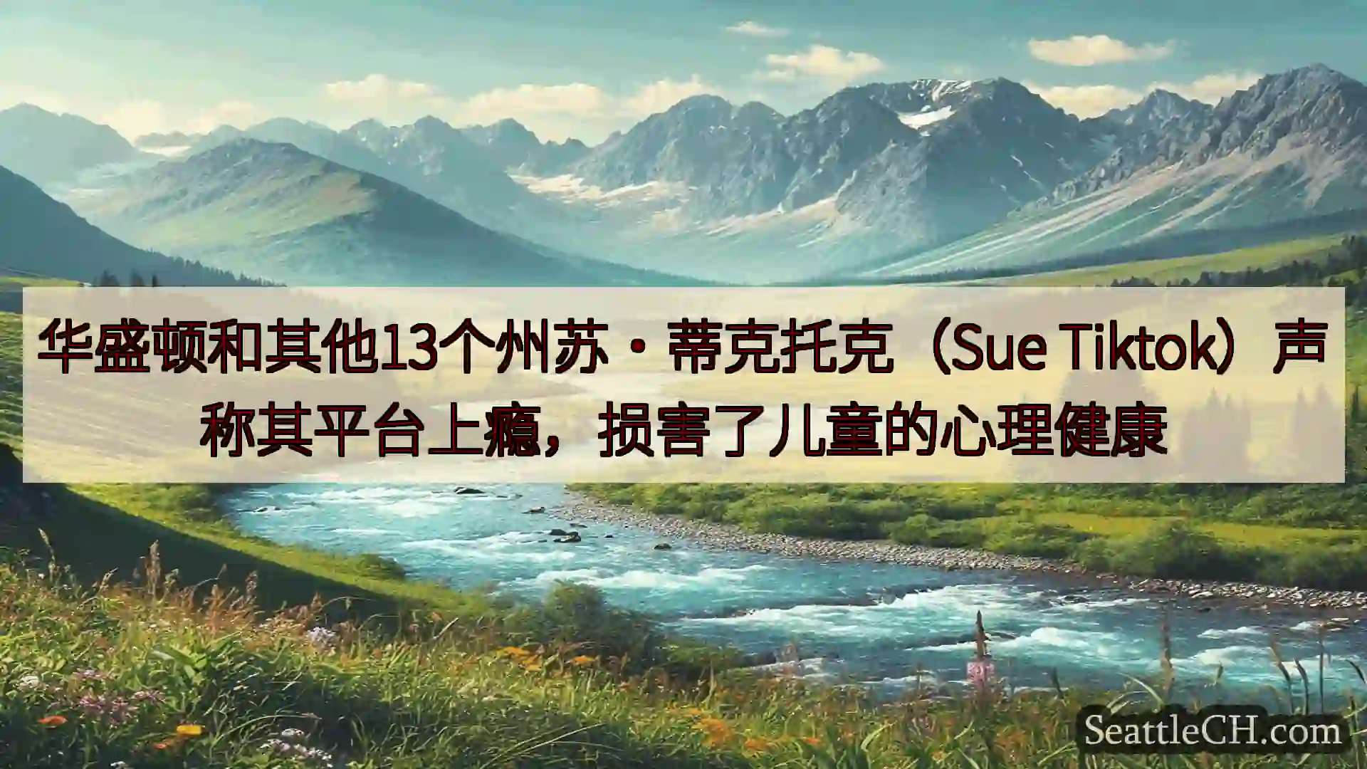 西雅图新闻 华盛顿和其他13个州苏·蒂克托克（Sue