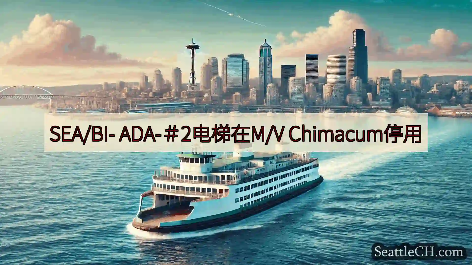 西雅图渡轮新闻 SEA/BI- ADA-＃2电梯在M/V