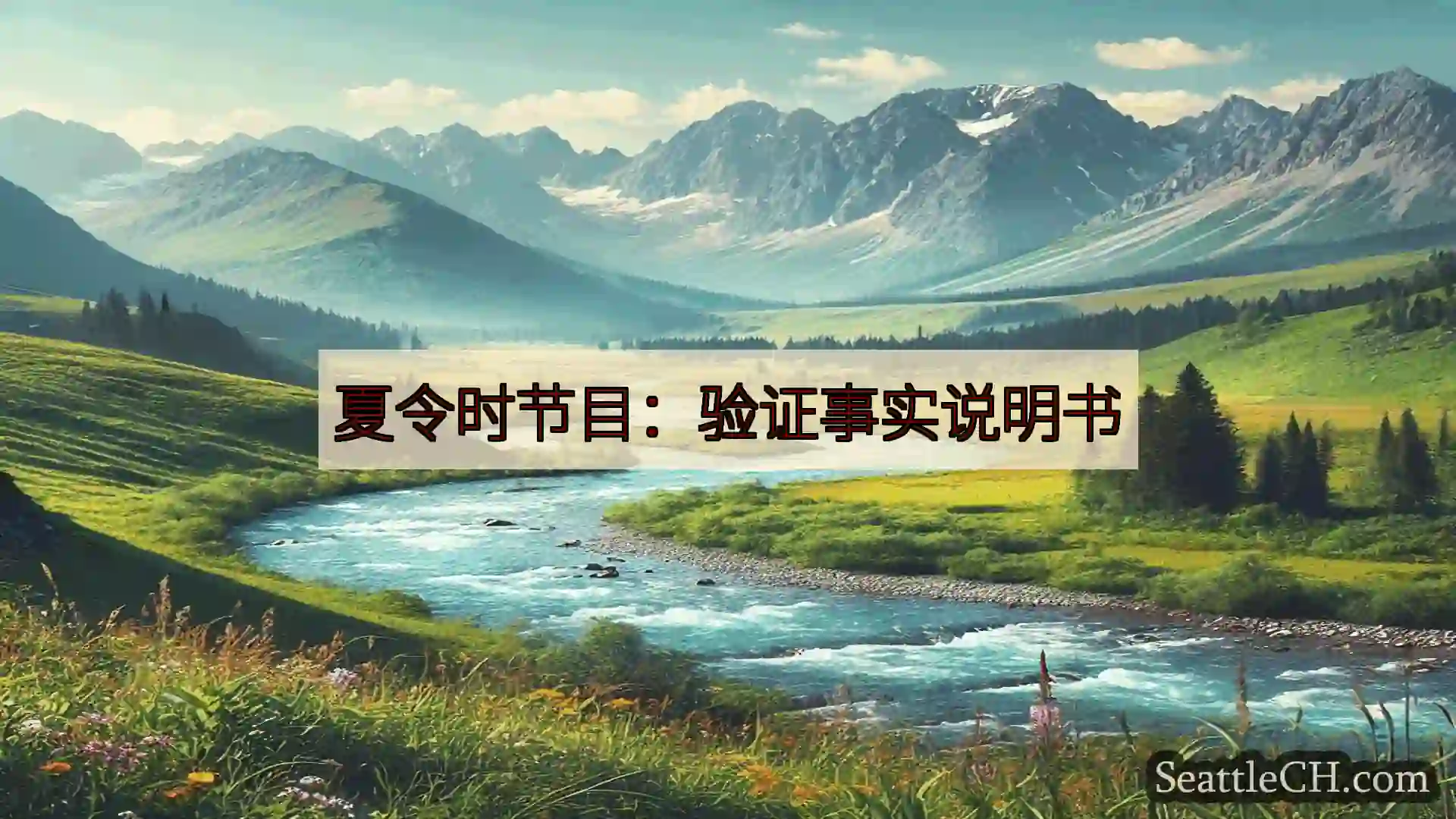 西雅图新闻 夏令时节目：验证事实说明书