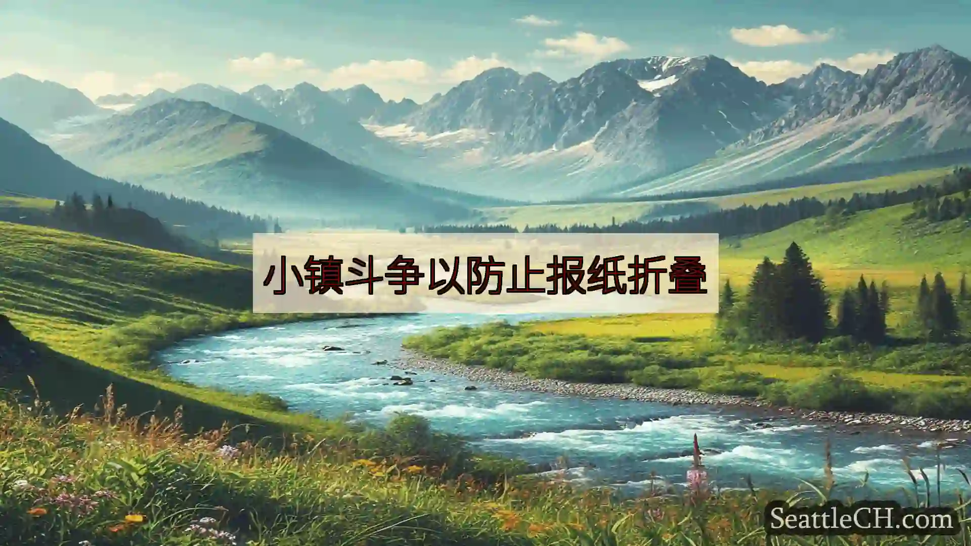 西雅图新闻 小镇斗争以防止报纸折叠