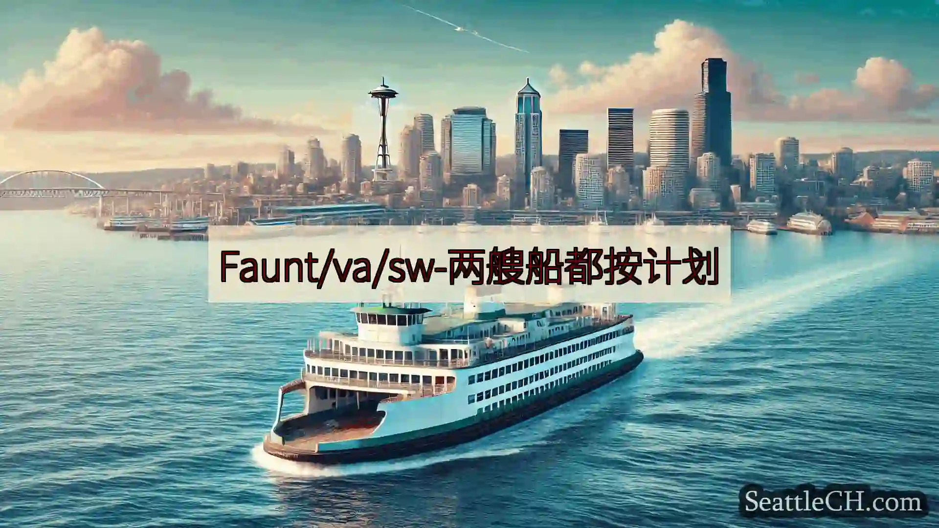 西雅图渡轮新闻 Faunt/va/sw-两艘船都按计划https://wsdot.co