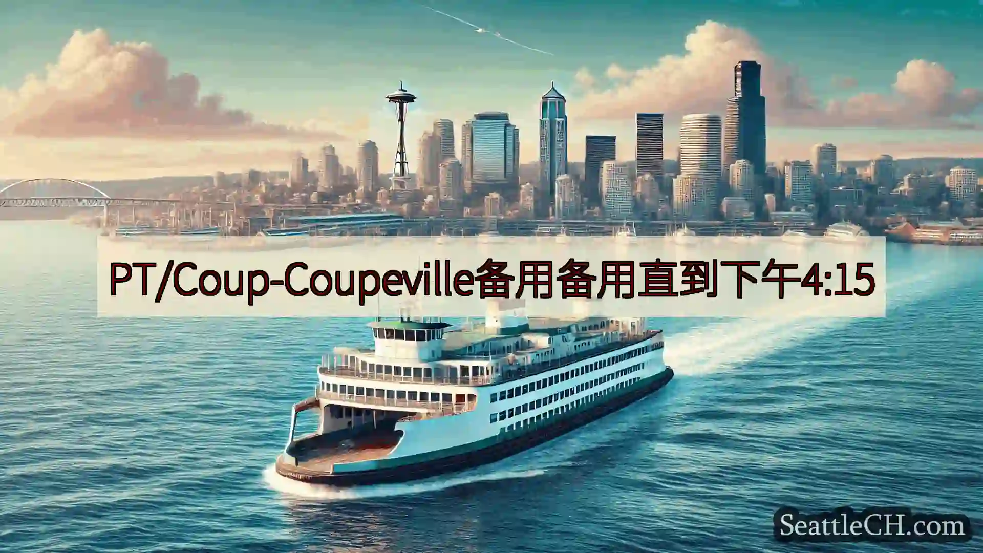 西雅图渡轮新闻 PT/Coup-Coupeville备用备用直到下午4:15https