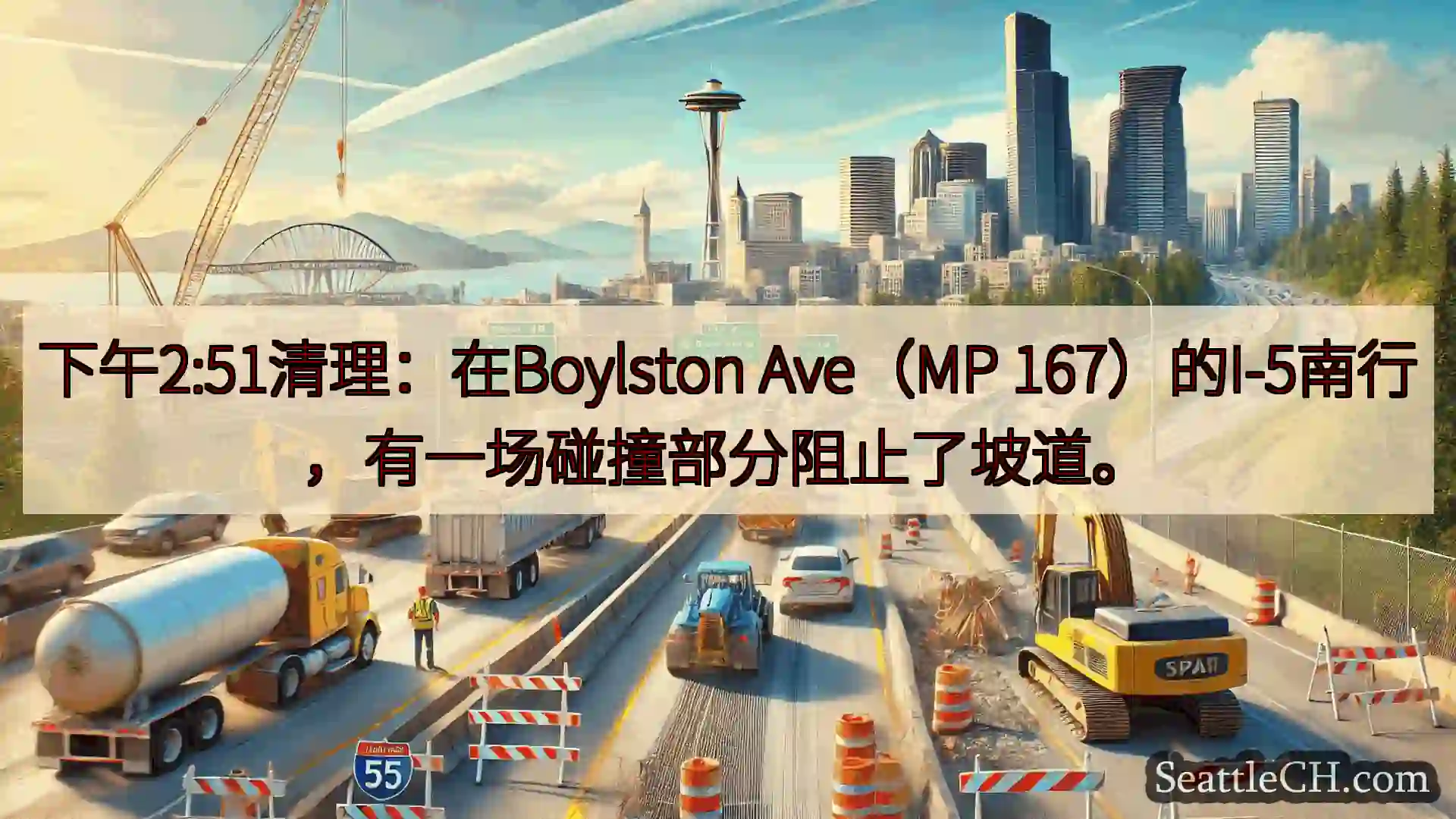 西雅图交通新闻 下午2:51清理：在Boylston Ave（MP