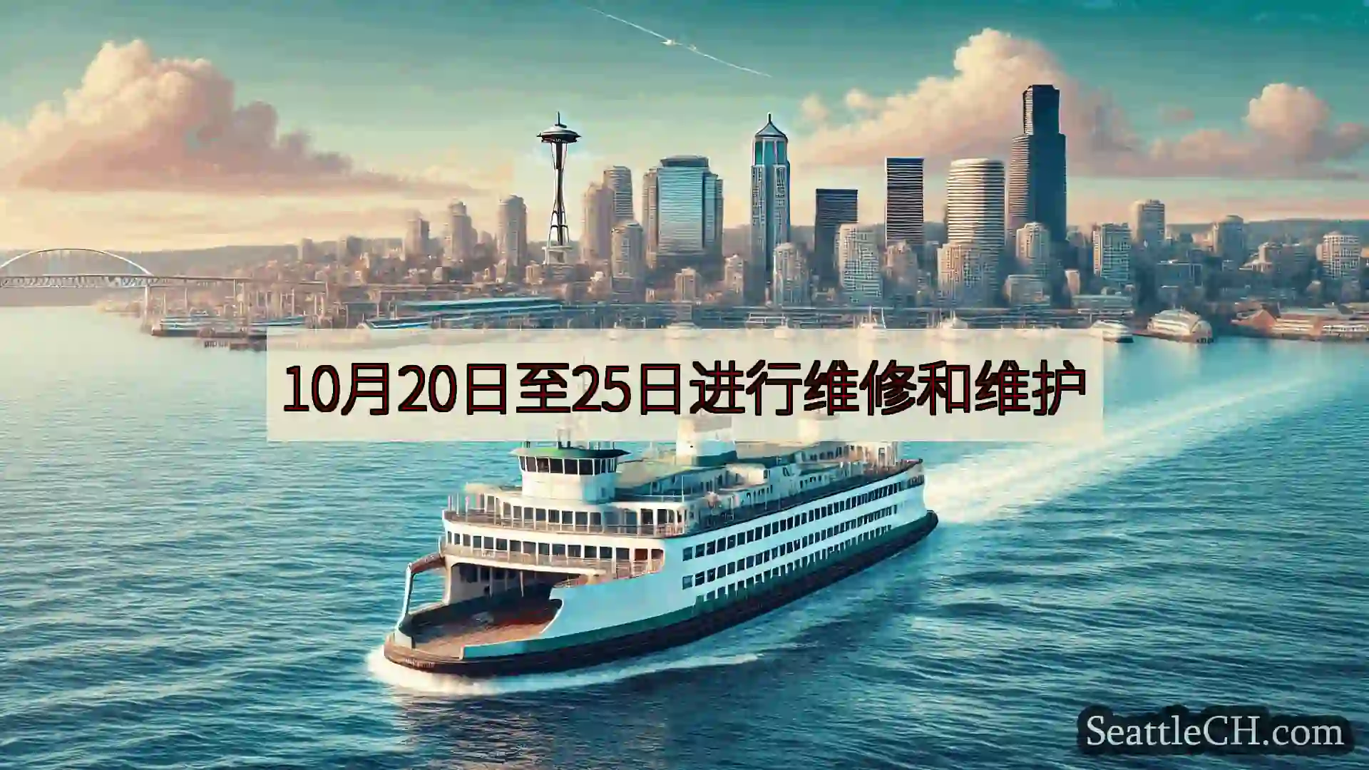 西雅图渡轮新闻 10月20日至25日进行维修和维护https://wsdot.com/