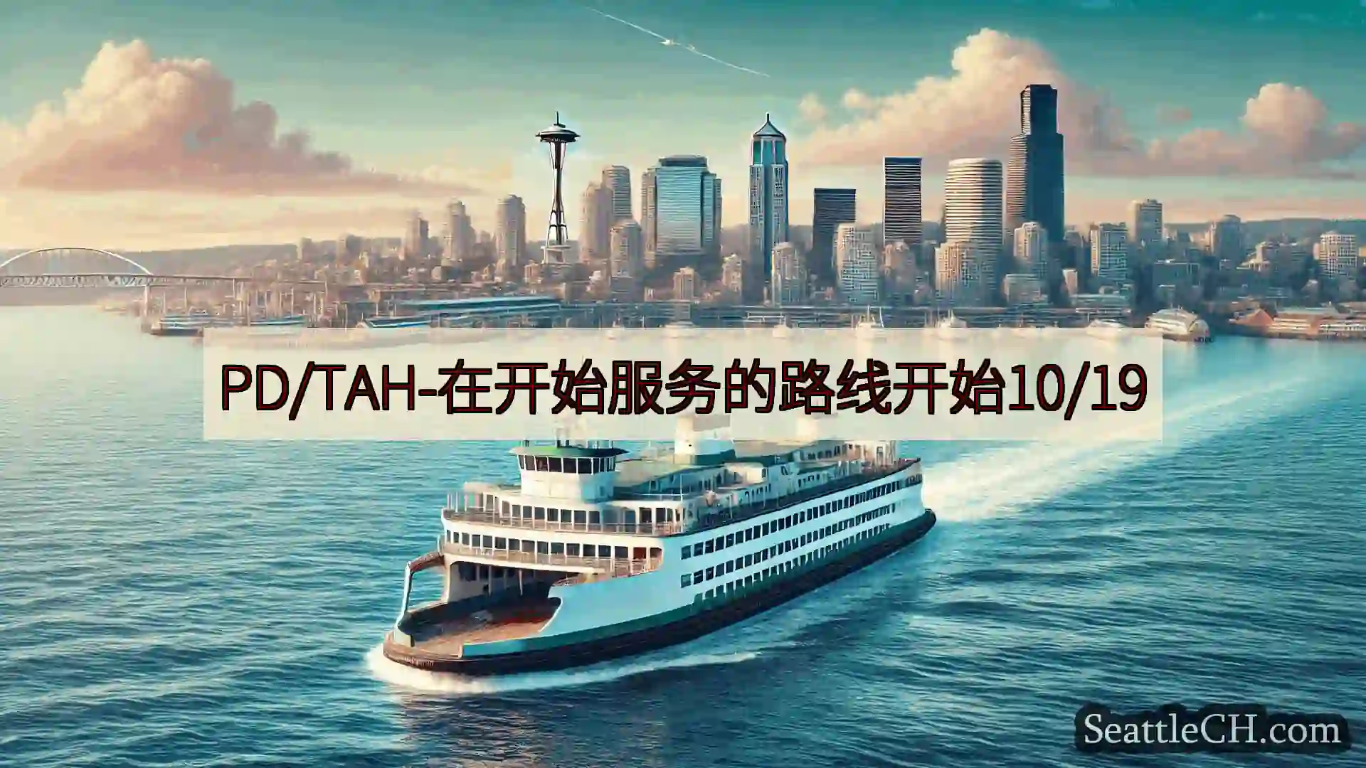 西雅图渡轮新闻 PD/TAH-在开始服务的路线开始10/19
