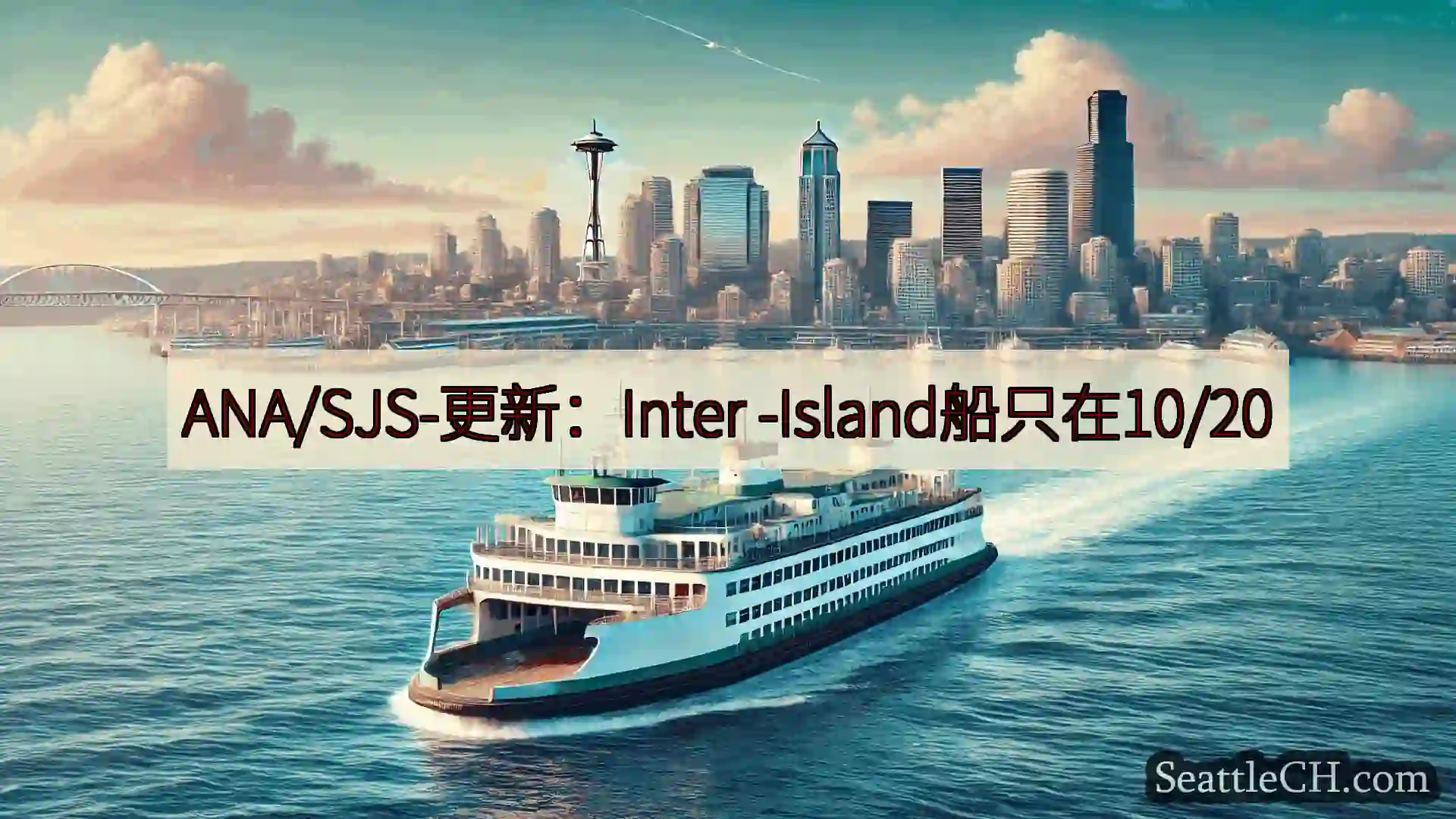 西雅图渡轮新闻 ANA/SJS-更新：Inter -Island船只在10/20
