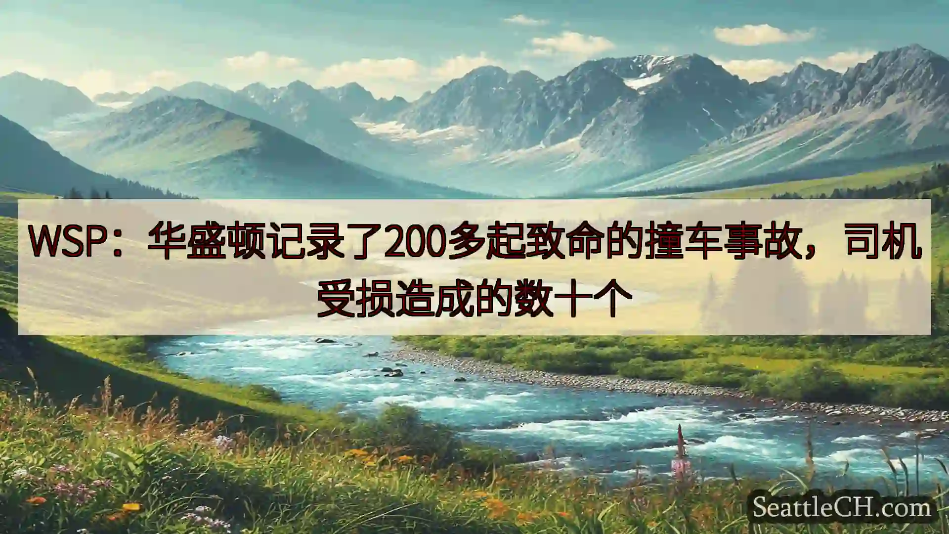西雅图新闻 WSP：华盛顿记录了200多起致命的撞车事故，司机受损造成的数十个