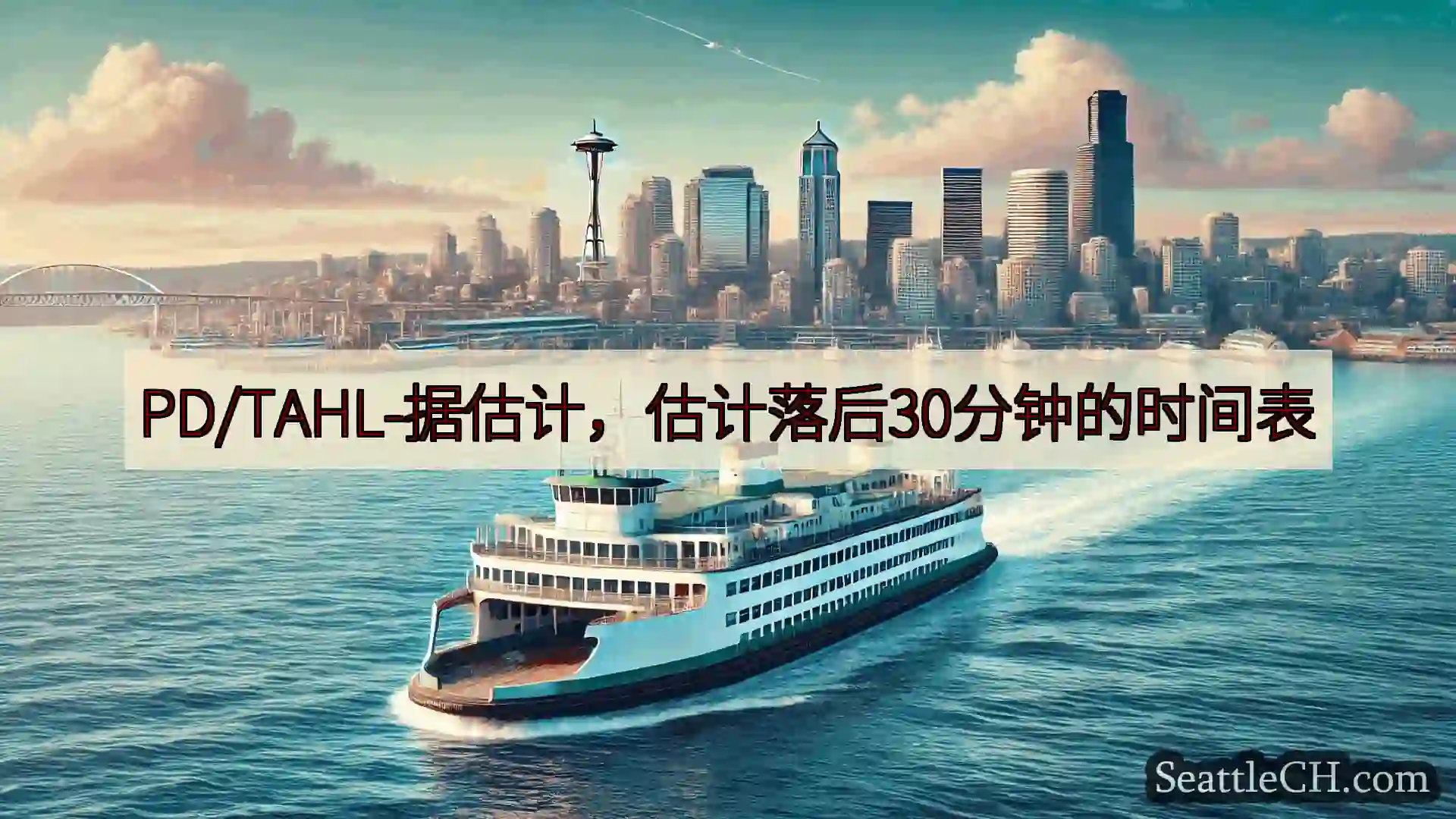 西雅图渡轮新闻 PD/TAHL-据估计，估计落后30分钟的时间表
