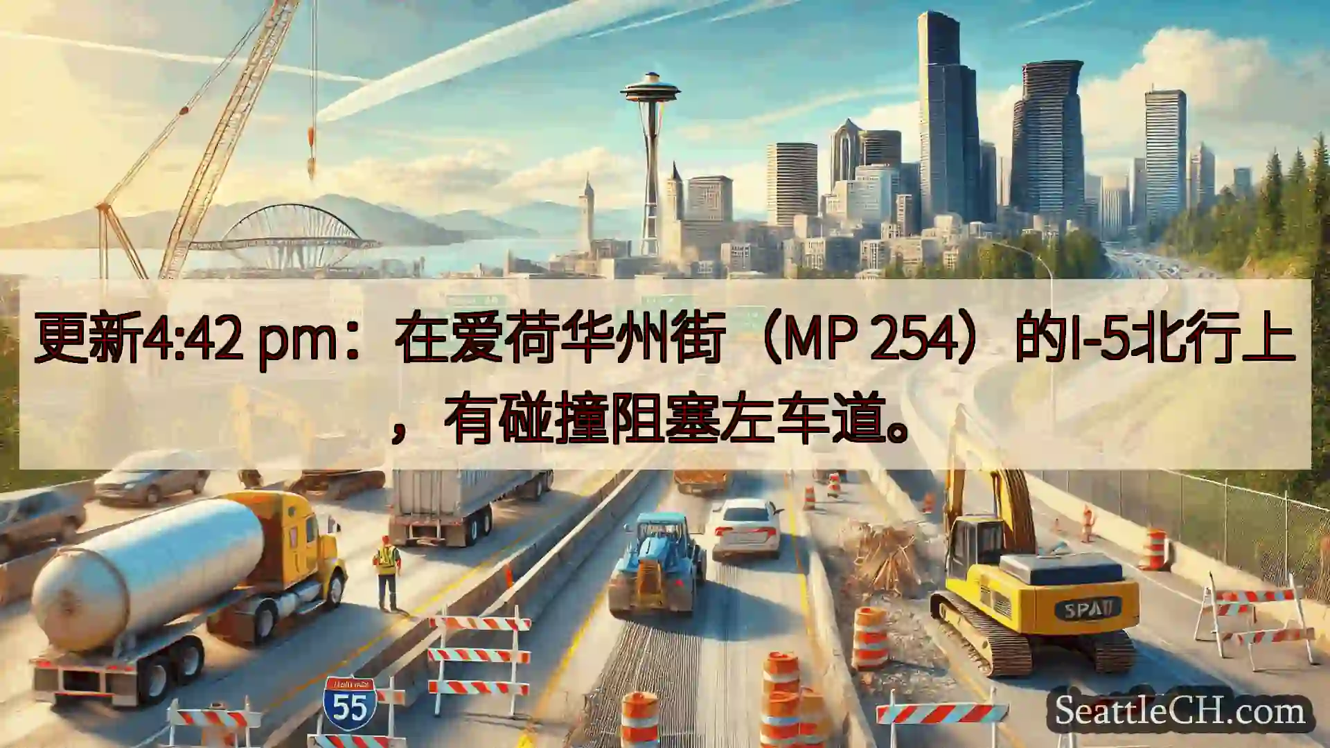 西雅图交通新闻 更新4:42 pm：在爱荷华州街（MP