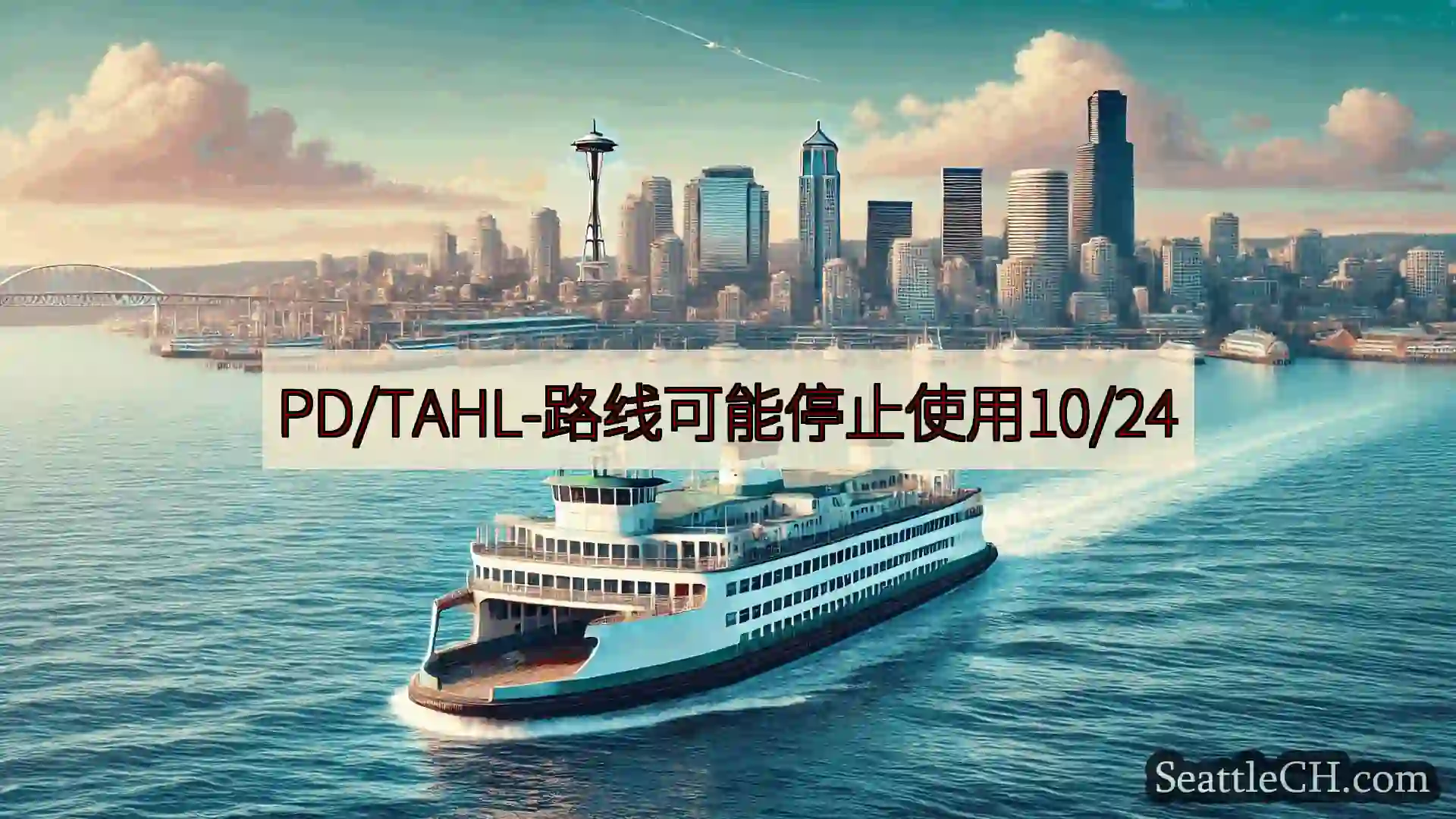 西雅图渡轮新闻 PD/TAHL-路线可能停止使用10/24
