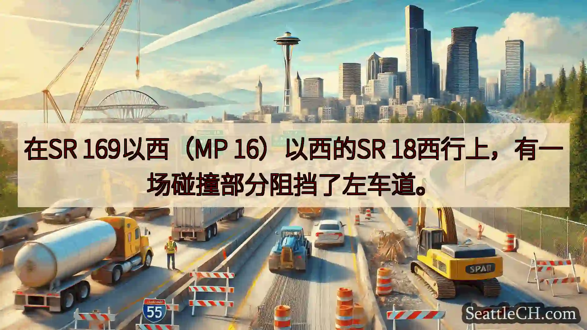 西雅图交通新闻 在SR 169以西（MP 16）以西的SR