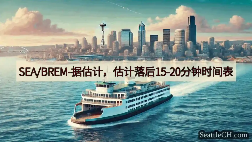 西雅图渡轮新闻 SEA/BREM-据估计，估计落后15-20分钟时间表
