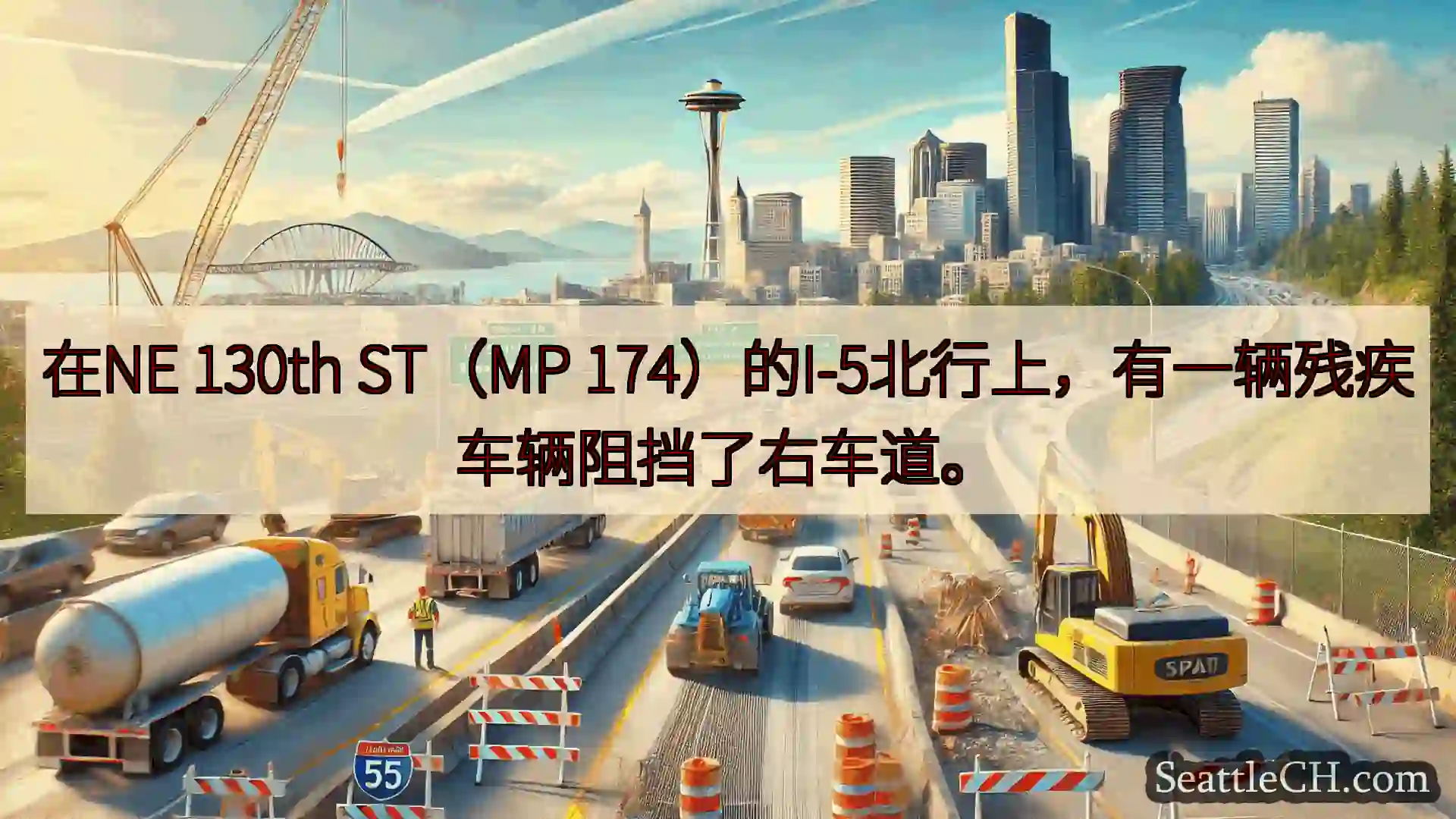 西雅图交通新闻 在NE 130th ST（MP