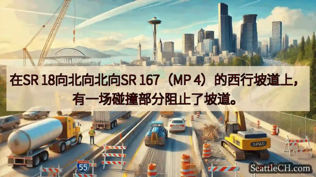 西雅图交通新闻 在SR 18向北向北向SR 167（MP