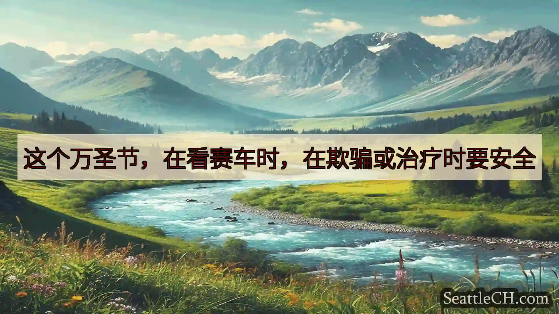 西雅图新闻 这个万圣节，在看赛车时，在欺骗或治疗时要安全