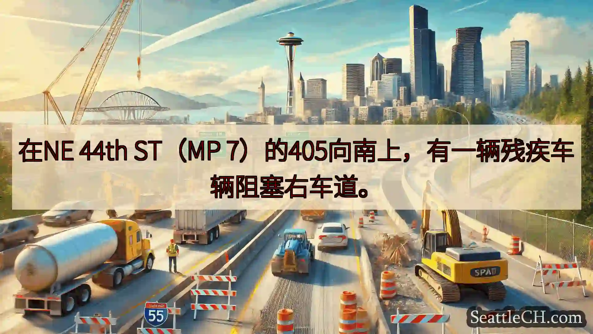 西雅图交通新闻 在NE 44th ST（MP