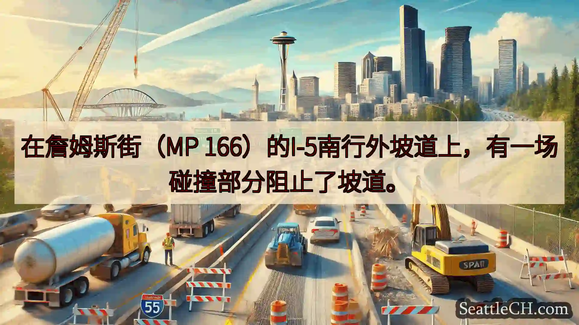 西雅图交通新闻 在詹姆斯街（MP