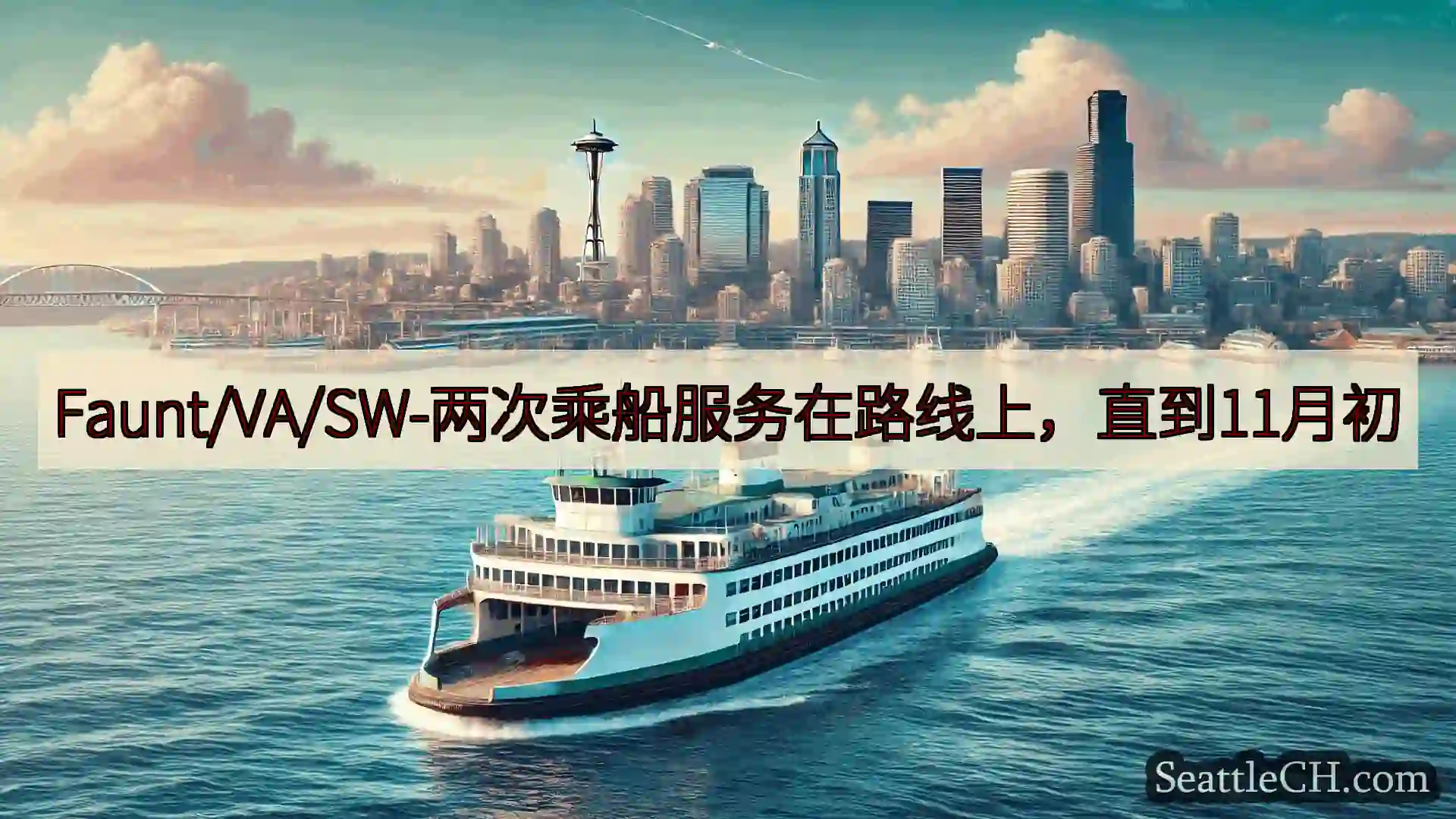 西雅图渡轮新闻 Faunt/VA/SW-两次乘船服务在路线上，直到11月初