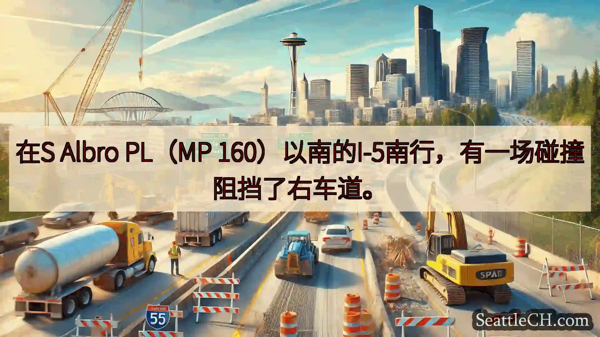 西雅图交通新闻 在S Albro PL（MP