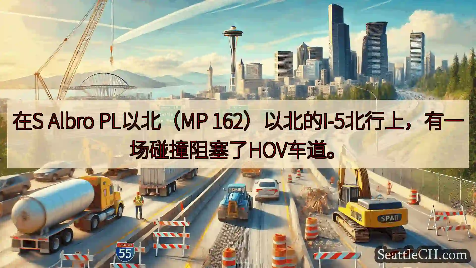 西雅图交通新闻 在S Albro PL以北（MP