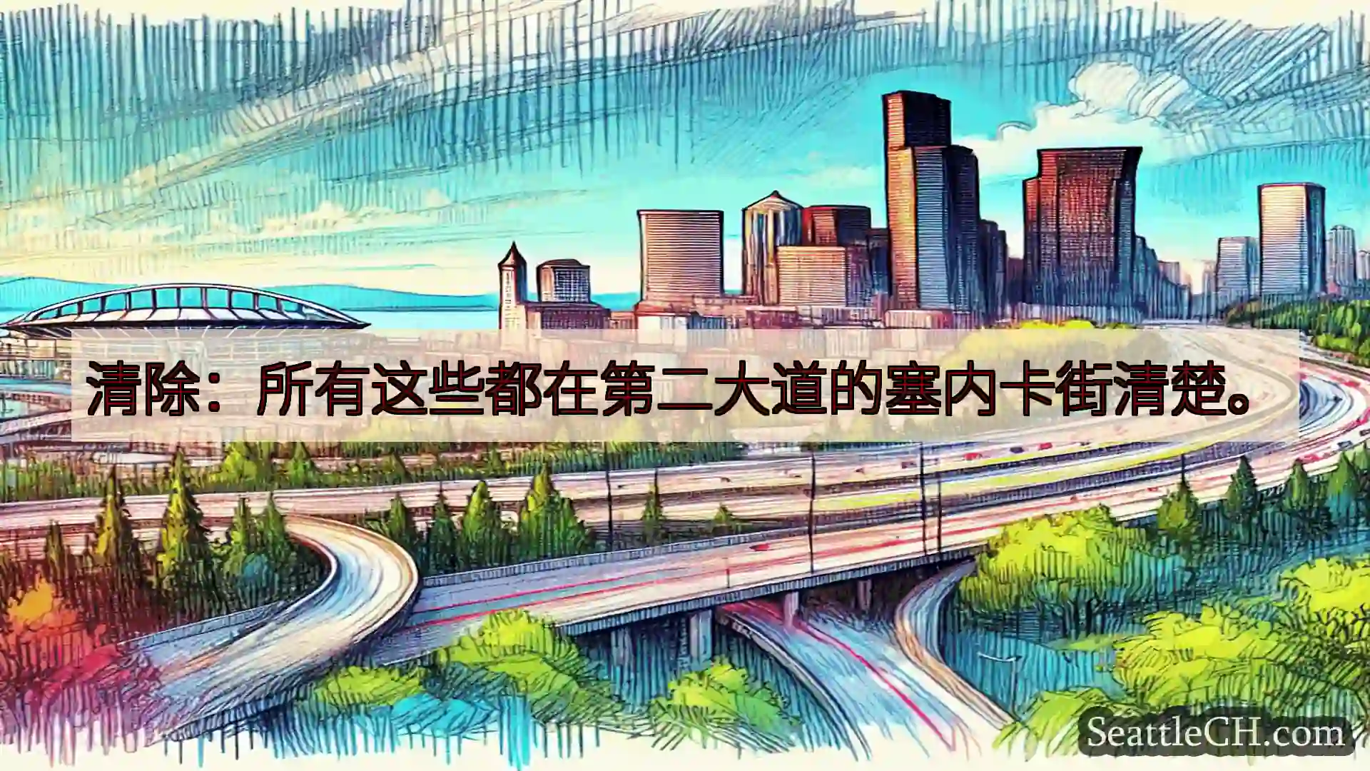 西雅图交通新闻 清除：所有这些都在第二大道的塞内卡街清楚。