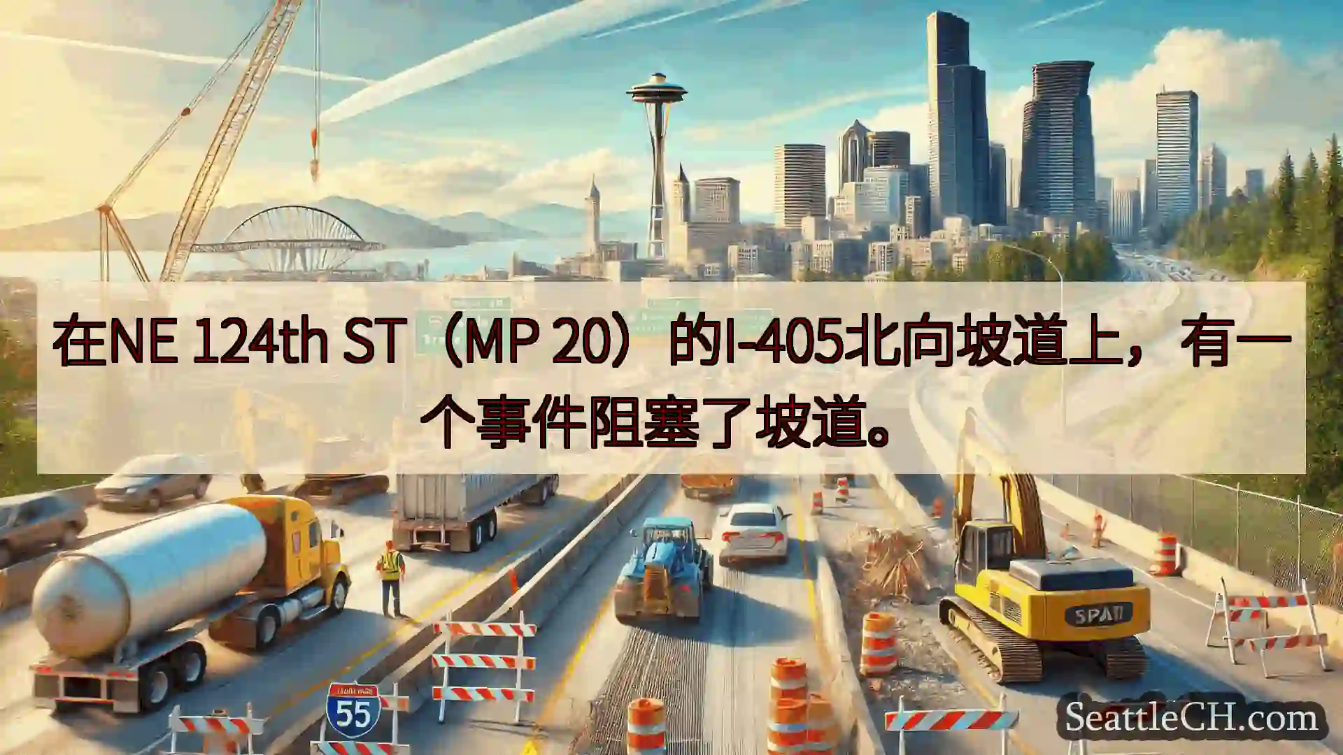 西雅图交通新闻 在NE 124th ST（MP