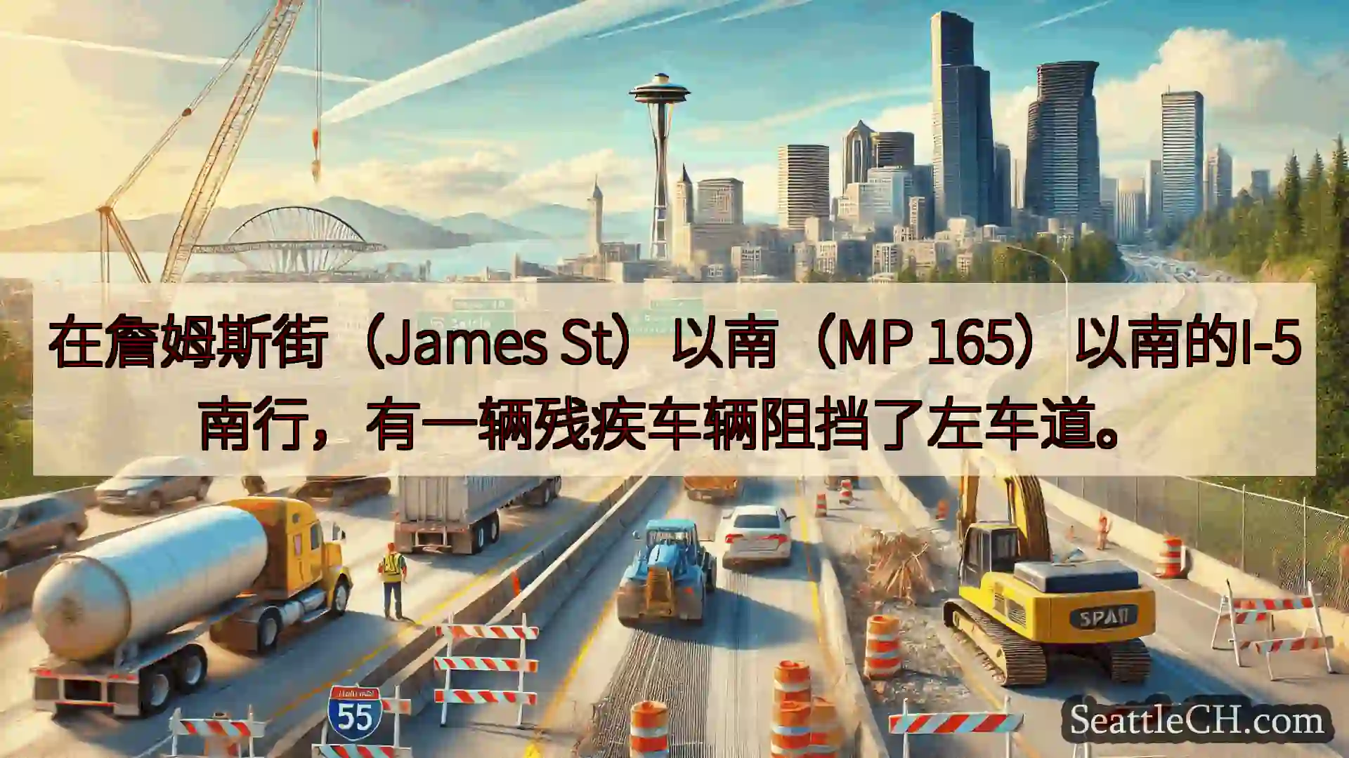 西雅图交通新闻 在詹姆斯街（James St）以南（MP