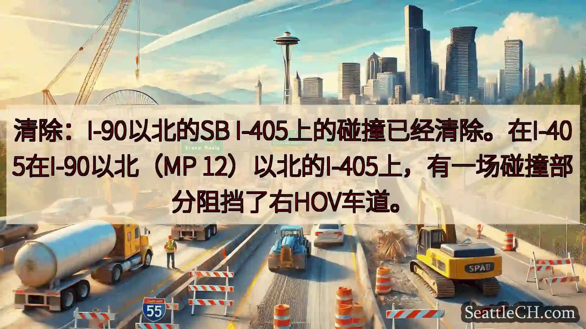 西雅图交通新闻 清除：I-90以北的SB