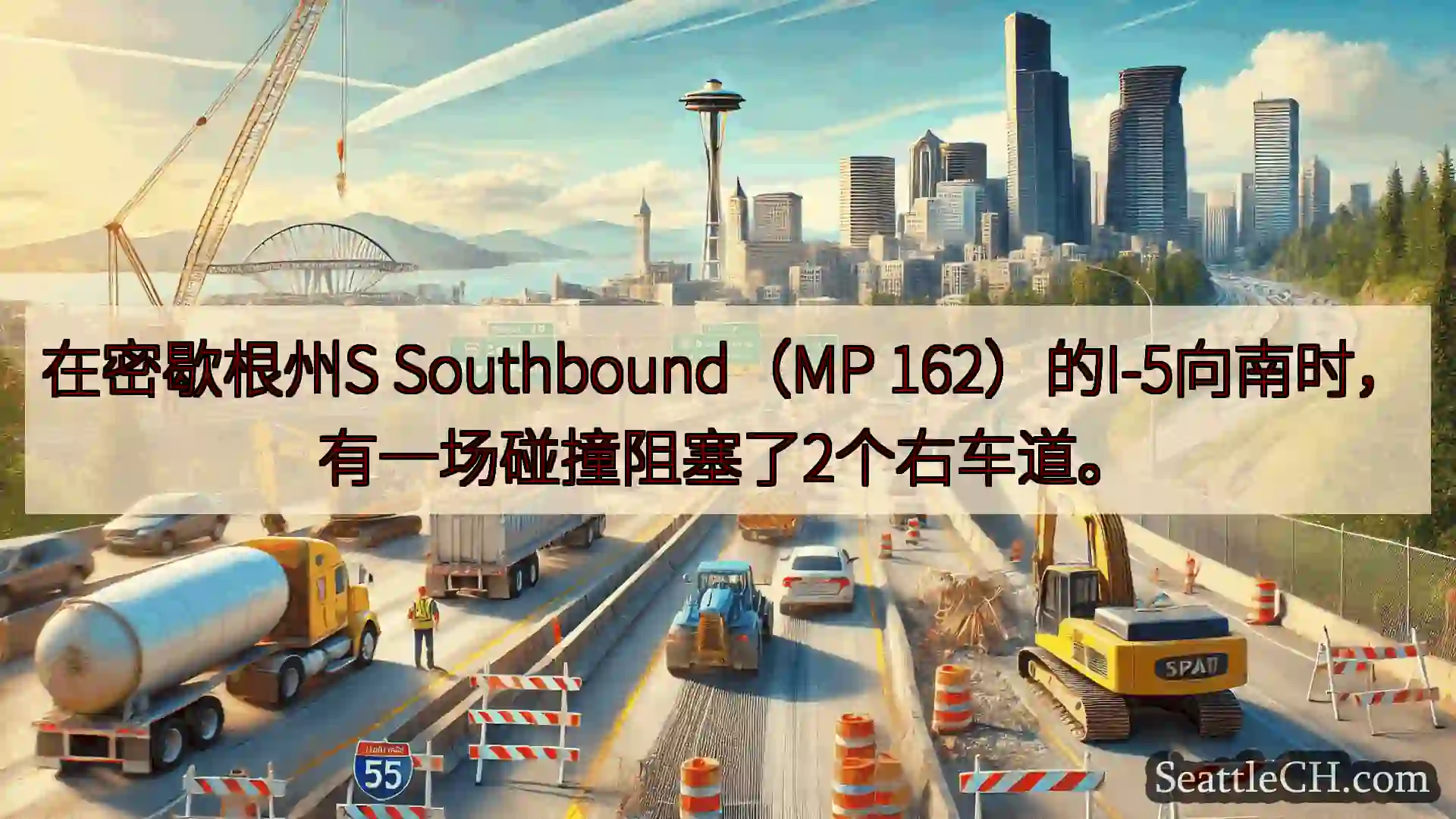 西雅图交通新闻 在密歇根州S Southbound（MP
