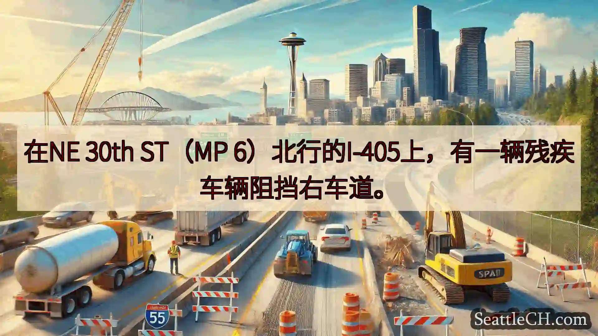 西雅图交通新闻 在NE 30th ST（MP