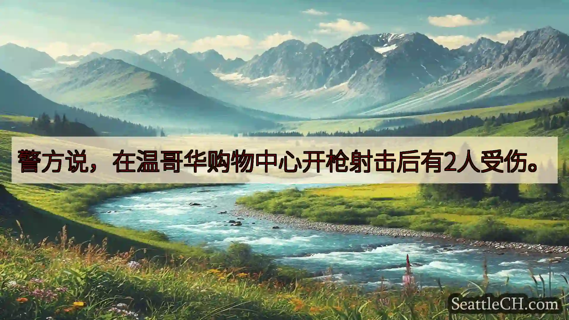 西雅图新闻 警方说，在温哥华购物中心开枪射击后有2人受伤。