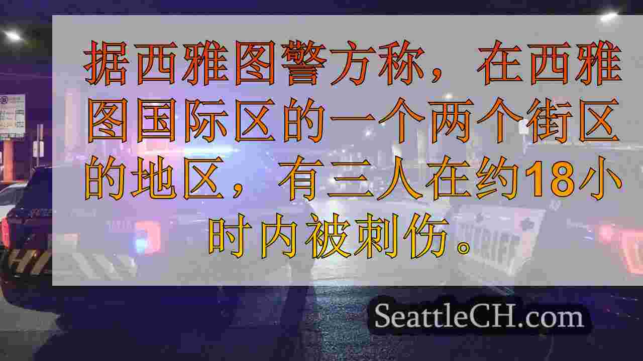 在西雅图的CID中，至少有3人在18小时内刺了多次