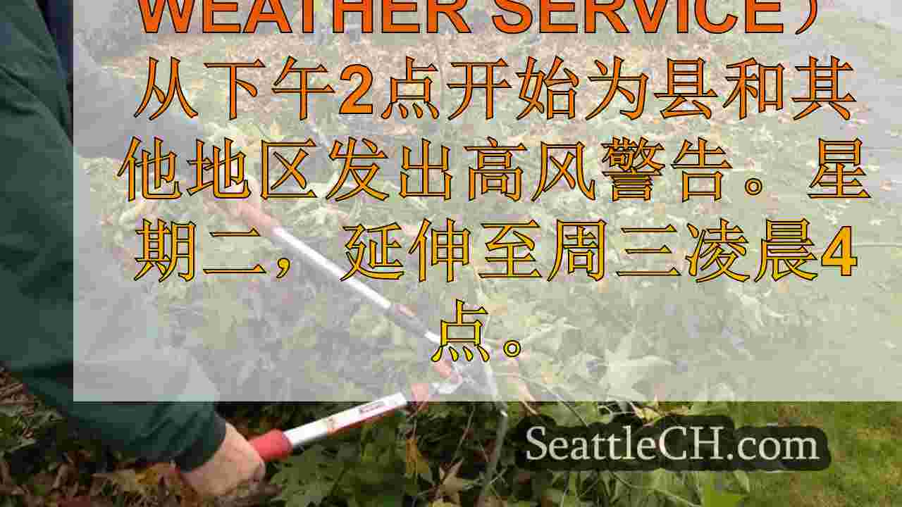 大风警告促使早期准备