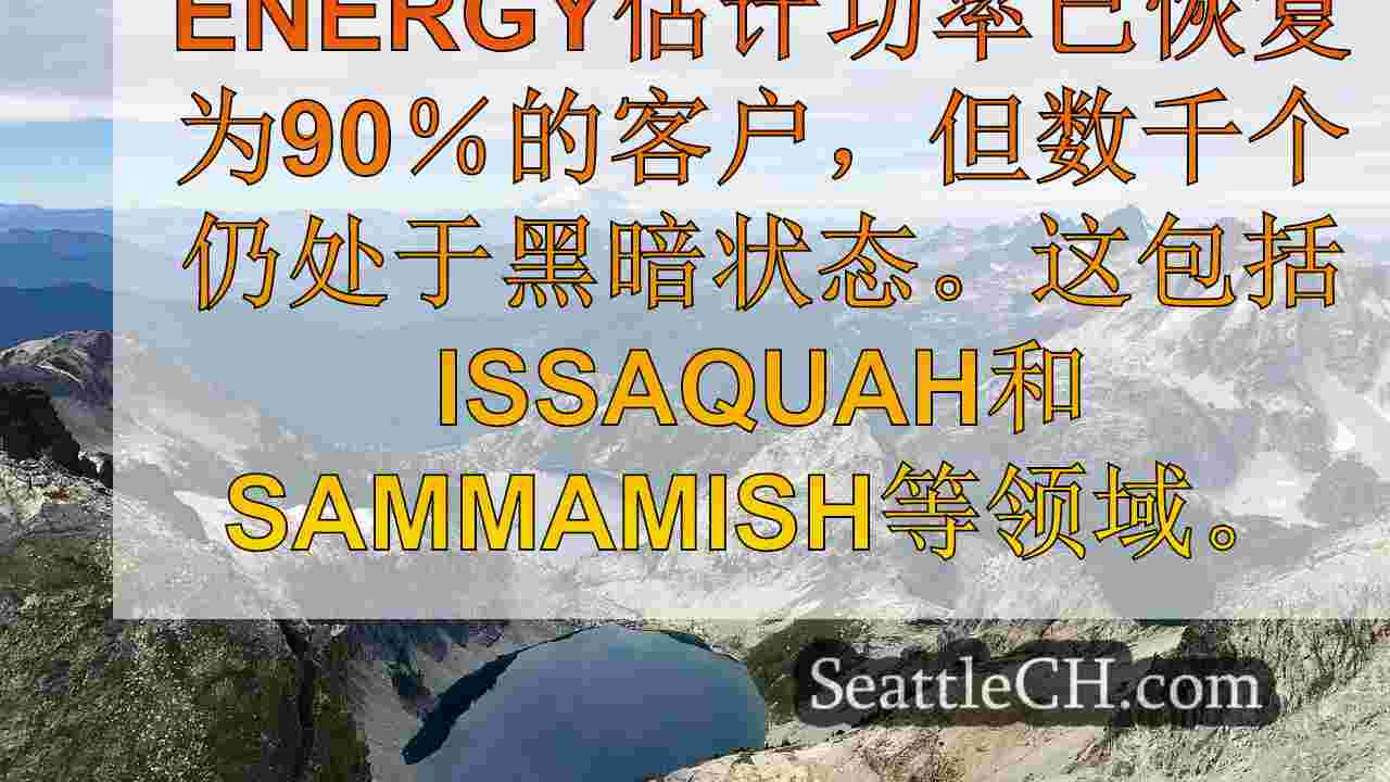 PSE以“重大损害”为由推迟停电恢复时间表