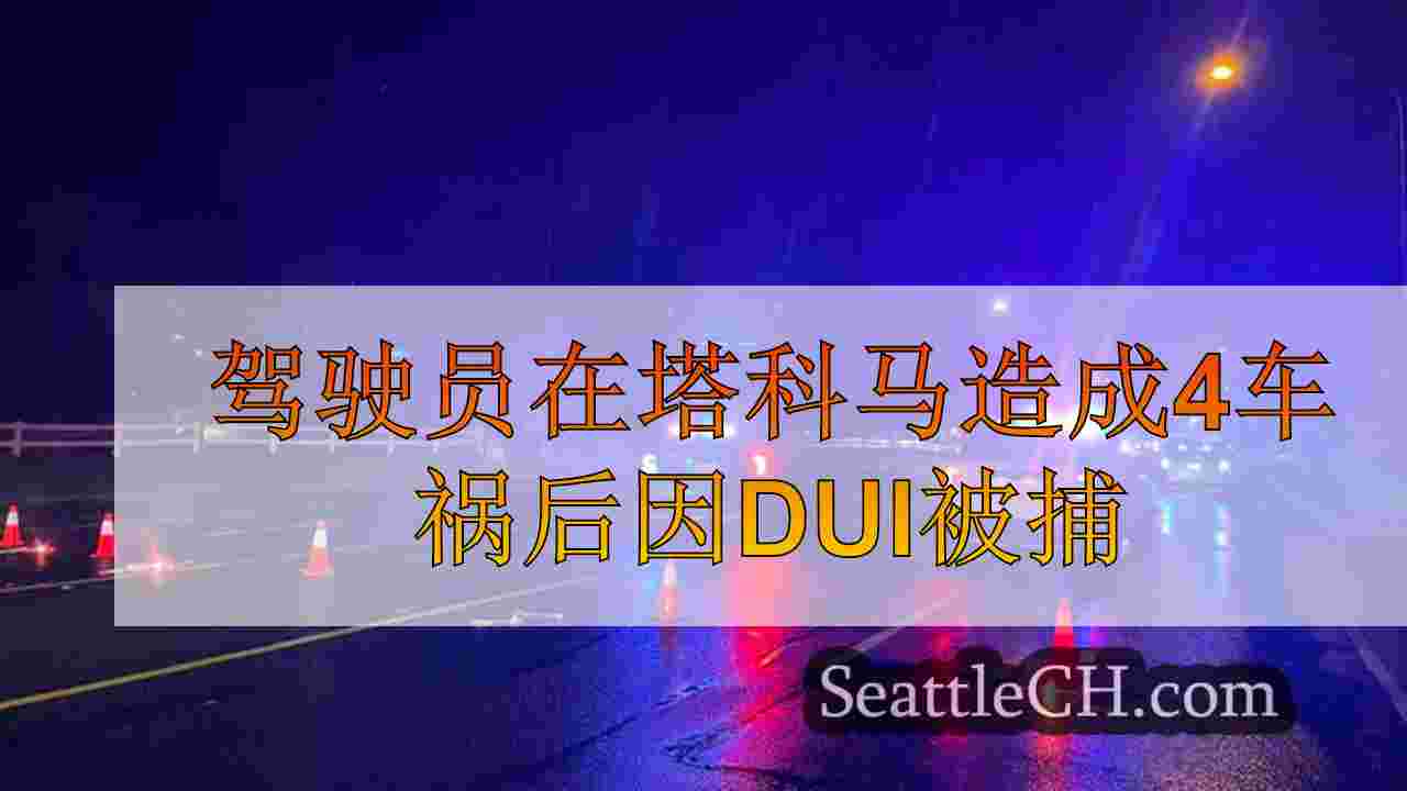 驾驶员在塔科马造成4车祸后因DUI被捕