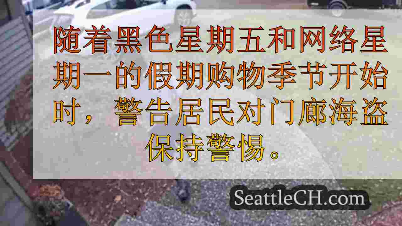 马里斯维尔居民警告说，随着假日购物季节开始，门廊盗窃
