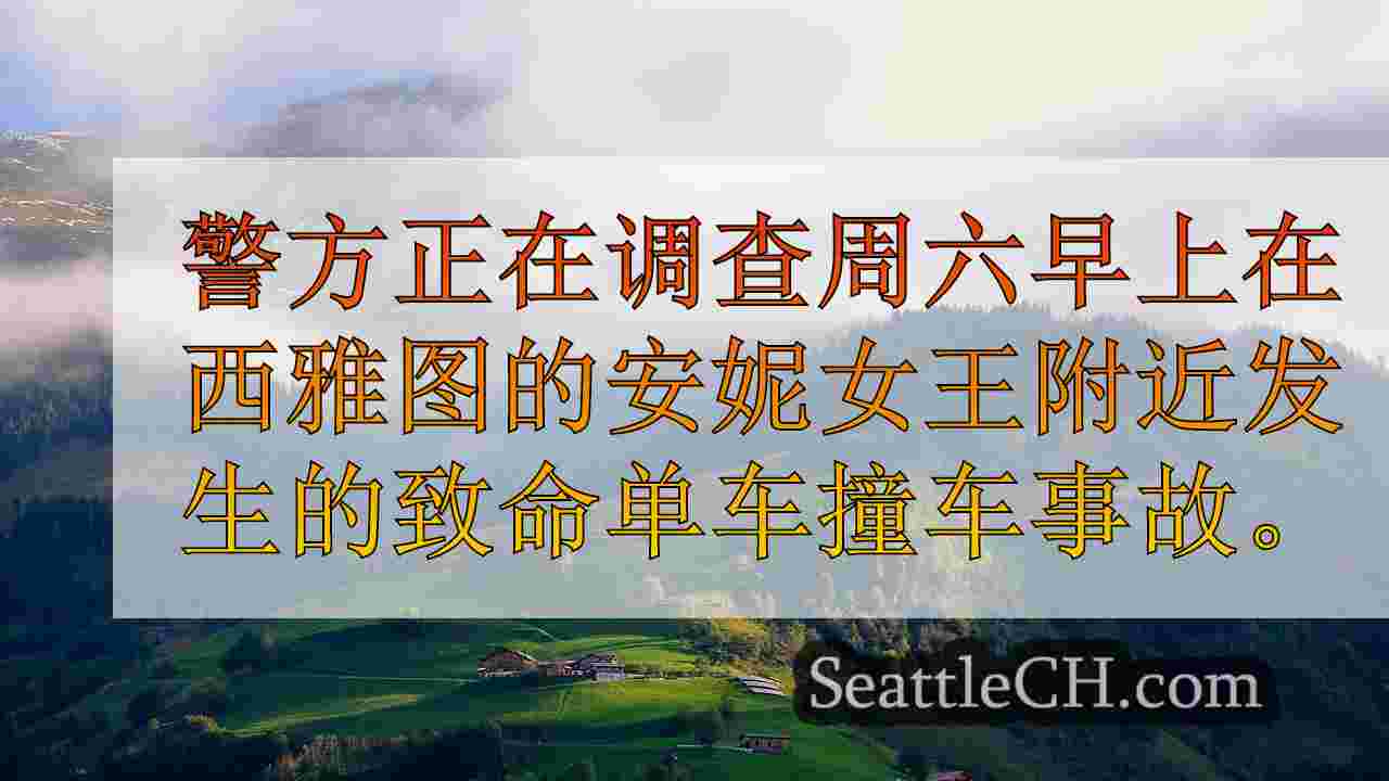 西雅图警方调查了安妮女王的致命车祸