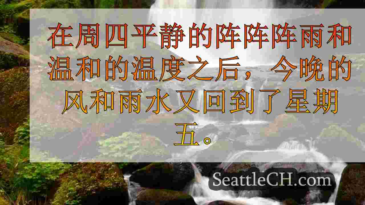 周五在大西雅图地区持续的天气将继续