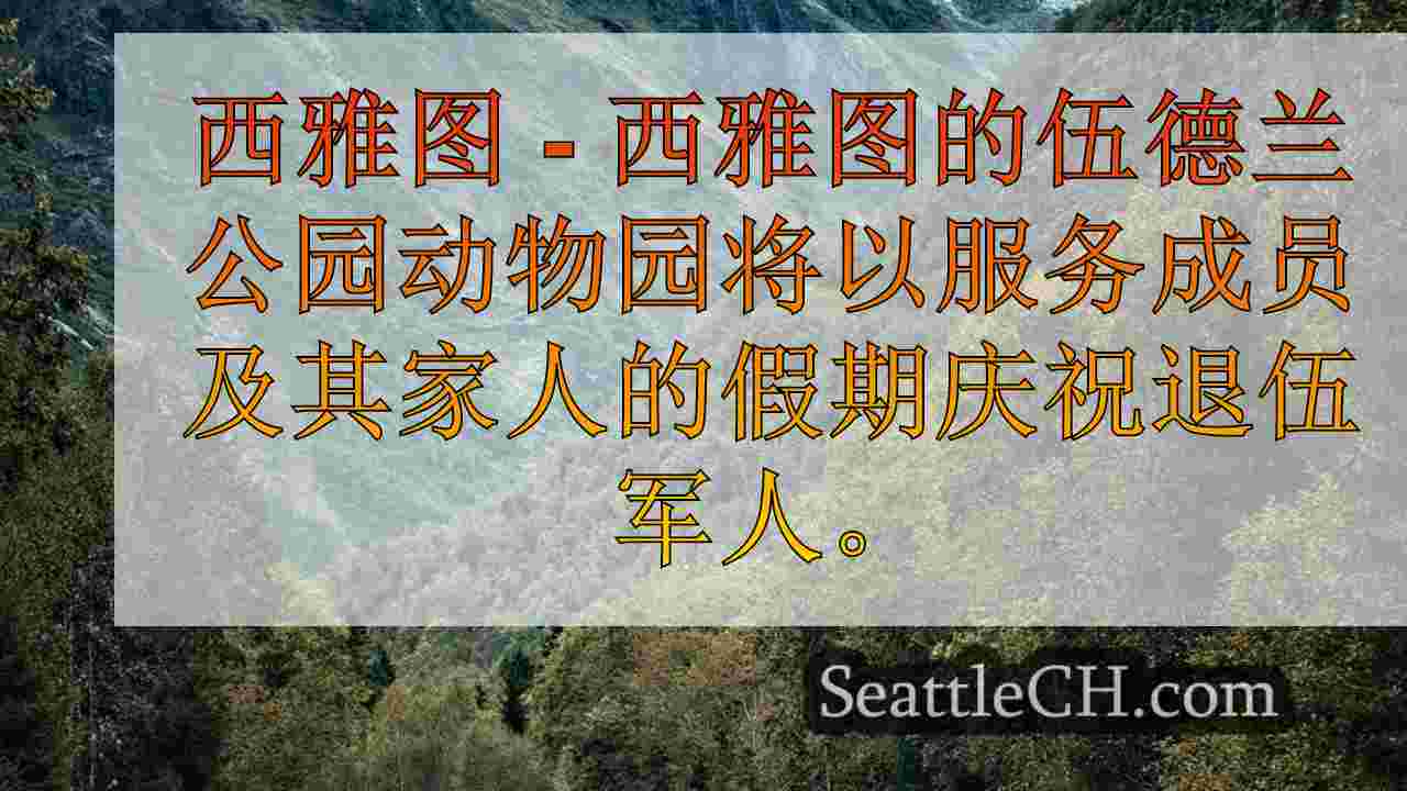 西雅图的林地公园动物园有退伍军人节特别价格