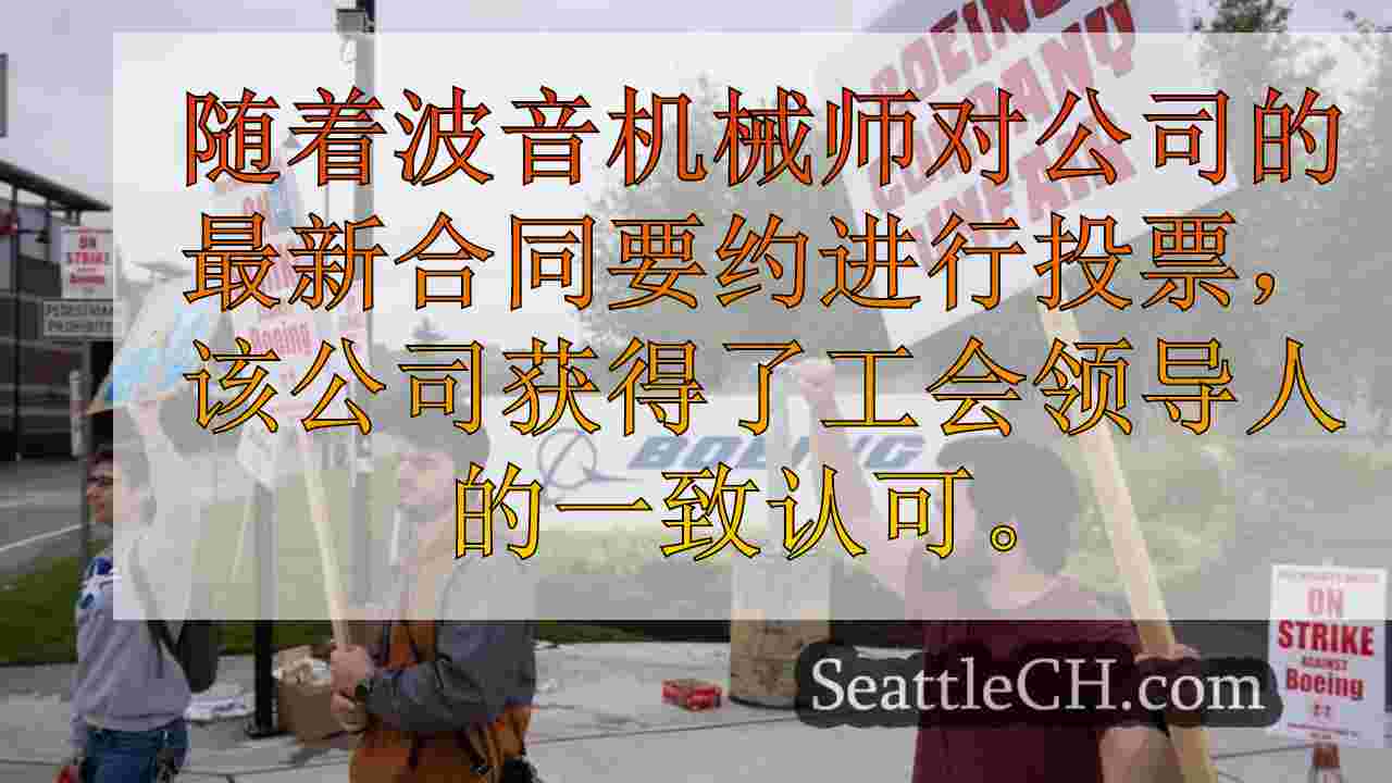 机械师周一在波音公司的最新提议中投票参加第9周